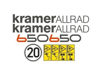 Naklejki oklejenie naklejka - KRAMER ALLRAD 650 Zamiennik