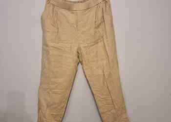 Damskie lniane spodnie United Colors of Benetton rozm.XL