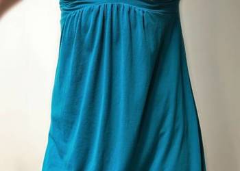 Sukienka letnia H&M, 36 S morska zieleń, wiskoza, boho