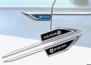 Volvo  metalowe emblematy na drzwi i błotnik kpl. 4 sztuki