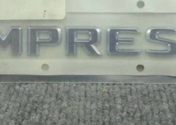 NOWE logo KOMPRESSOR znaczek emblemat klejany srebrny