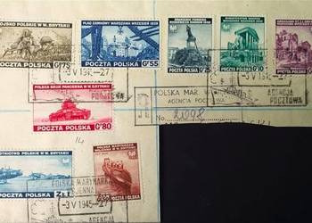 POLSKA 1945 EMIGRACJA Marynarka Wojenna 1945 ORP"WILK" .