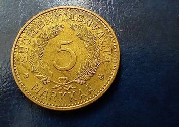 Stare monety 5 marek 1942 Finlandia