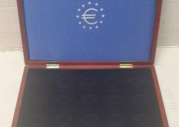 Kaseta na monety euro, drewno