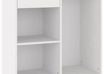 Szafka na kosmetyki biała 80x40x75 cm materiał drewnopochodny WM-808837