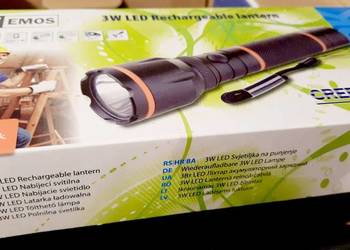 Latarka ładowalna 3W cree led Emos nowa