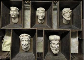 Głowy Cepelia pamiątka PRL-u