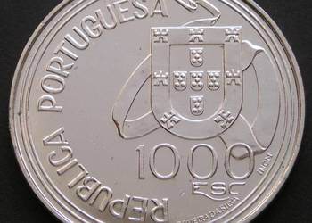 PORTUGALIA 1000 ESCUDOS 1994 - SREBRO - STAN 1/2