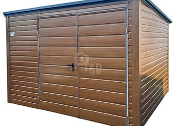 Schowek domek ogrodowy 3x2,5m Brama dwuskrzydłowa drewnopodobny TKD314