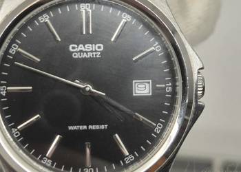 Zegarek męski Casio Classic MTP-1183PA-1AEG – czarna tarcza, stalowa branso