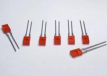 Dioda LED 5 x 2 czerwona