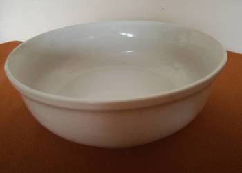 Miska ceramiczna biała,okrągła Pruszków średnica 23cm