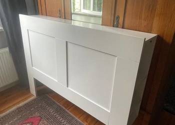 Biały Zagłówek ze schowkiem IKEA BRIMNES
