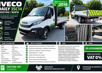Iveco Daily 35C14 z 2018 roku,