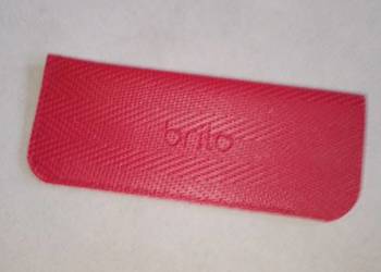 etui pokrowiec futerał materiałowy na okulary czerwony brilo