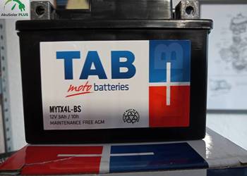 Akumulator Motocyklowy TAB YTX4L-BS (MYTX4L-BS) 12V 3Ah