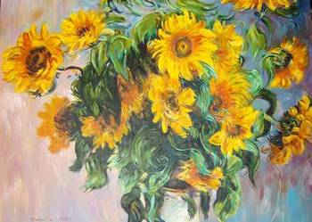? Kopia obrazu Claude’a Moneta „Bukiet słoneczników”