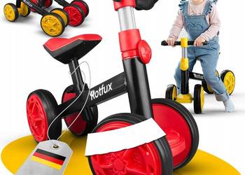 Rowerek biegowy, dla dziewczynki/chłopca, Rośnie razem z dzieckiem Czerwony