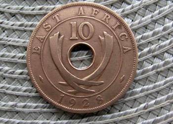 Brytyjska Afryka Wschodnia 10 Cent 1928r