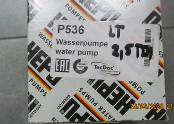 Pompa wody Hepu P536 VW LT, Transporter 2,5TDI Audi 100  A6