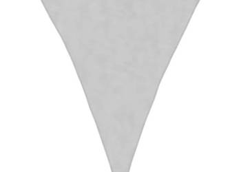 Żagiel przeciwsłoneczny jasnoszary 3x4x4 m 100% poliester WM-4000916