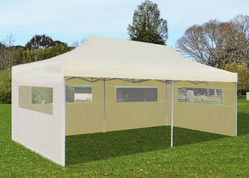 vidaXL Kremowy namiot imprezowy, rozkładany, 3 x 6 m 41582