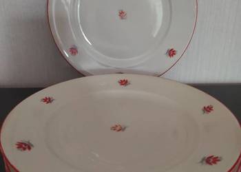 Talerze, porcelana Schumann, antyk 1945r