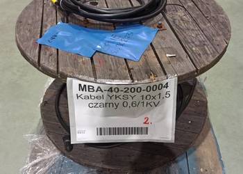 Kabel YKSY 10x1,5 czarny 0,6/1KV