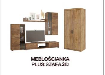 Tania meblościanka Sl plus szafa dwudrzwiowa