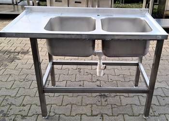 ZLEW GASTRONOMICZNY 2 KOMOROWY - 120/60/85 CM - M.1241.N