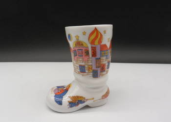 Porcelanowy kozak Eschenbach świąteczna zawieszka z kalendarzem adwentowym