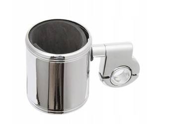 CHROMOWANY UCHWYT NA NAPÓJ DO MOTOCYKLA