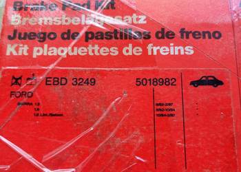 5018982/87BX-2K021-BA EBD 3249 Klocki hamulcowe