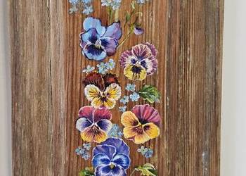 Obraz " Kwiaty" stara okiennica