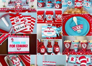 Kot Prot Szprot szablony urodziny słodki stół candy bar
