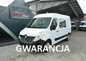 Renault Master średniak 7 osobowy brygadówka doka 130KM pełna opcja
