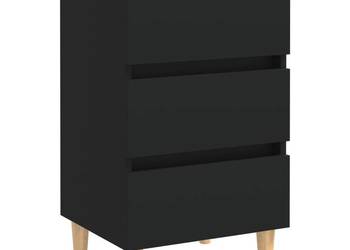 vidaXL Szafka nocna z drewnianymi nóżkami（SKU:805889）