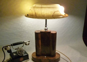 STARA OKAZAŁA LAMPA GABINETOWA art deco
