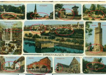 Sangerhausen 29.6.38 pieczątka znaczek postkarte