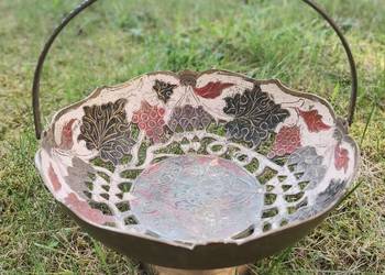 Mosiężny koszyk / koszyczek / patera