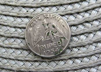 Indie 1/4 Rupi 1954r - Mały Lew