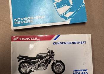 Honda NTV 650 Revere Instrukcja obsługi Książka Serwisowa Gwarancyjna