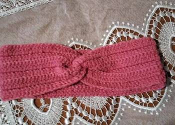 Ręcznie robiona opaska na głowę – ciepła