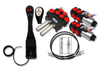 ROZDZIELACZ 4 SEK 80L JOYSTICK DZIELNIK TUR ZATRZASK [8515]