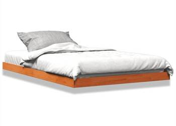 vidaXL Rama łóżka, woskowy brąz, 120x190 cm(SKU:847156)