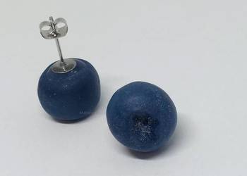 Kolczyki ręcznie robione borówki