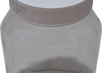 Szklany słoik po Nutelli, plastikowa nakrętka, 825g, 0,7L, 8,5x15,5cm (Krea