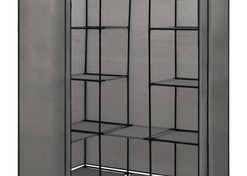 vidaXL Szafa narożna, szara, 130 x 87 x 169 cm(SKU:282452)