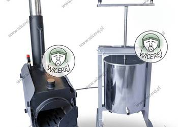 Topiarka z Prasą do Wosku 29L z Generatorem Pary Opalanym drewnem