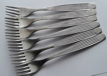 Widelce obiadowe (nr.1) PASECZKI / PASKI, Gerlach, sztućce PRL